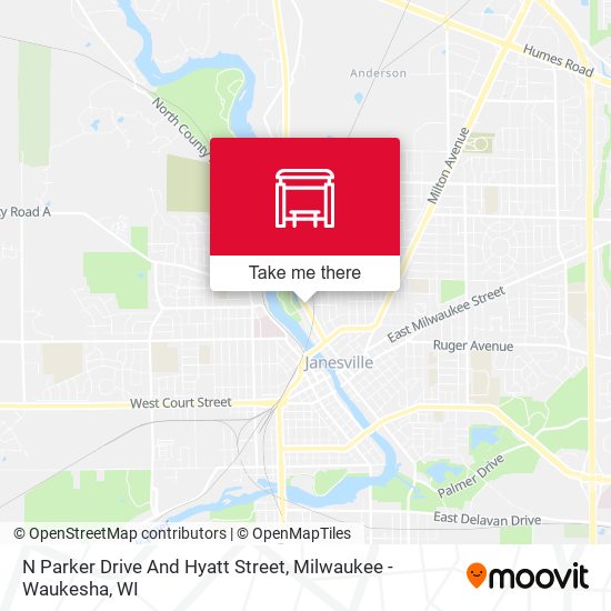 N Parker Drive And Hyatt Street map