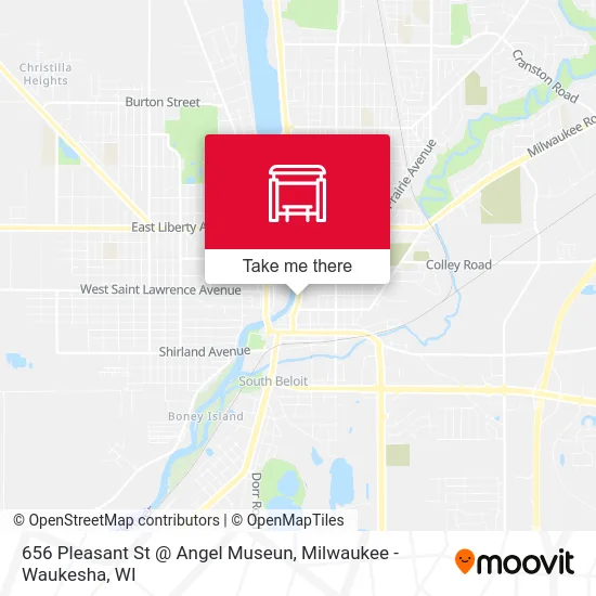656 Pleasant St @ Angel Museun map