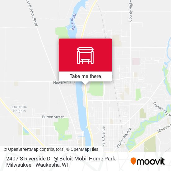 Mapa de 2407 S Riverside Dr @ Beloit Mobil Home Park