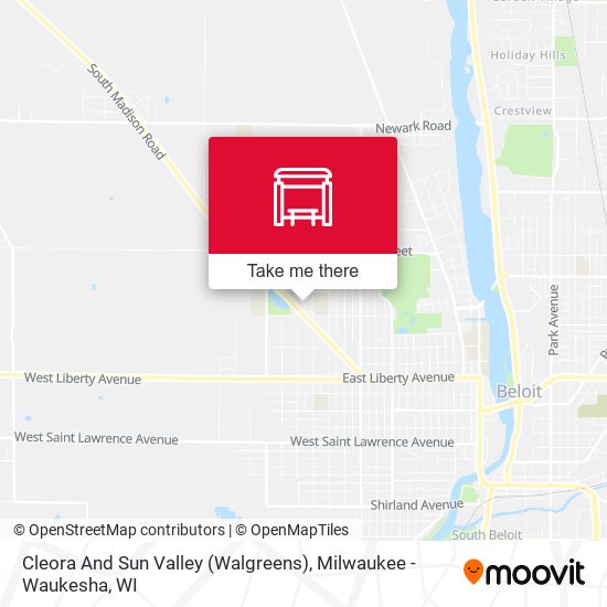 Cleora And Sun Valley (Walgreens) map