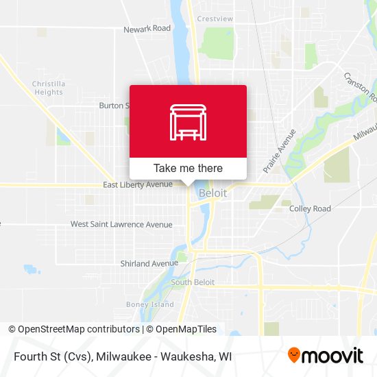 Fourth St (Cvs) map