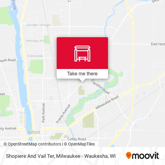 Shopiere And Vail Ter map