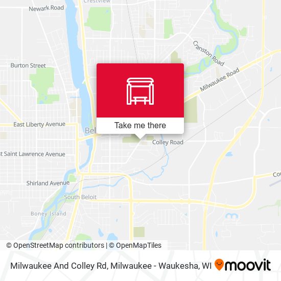Milwaukee And Colley Rd map