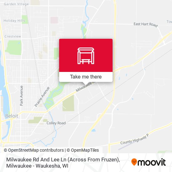 Milwaukee Rd And Lee Ln (Across From Fruzen) map