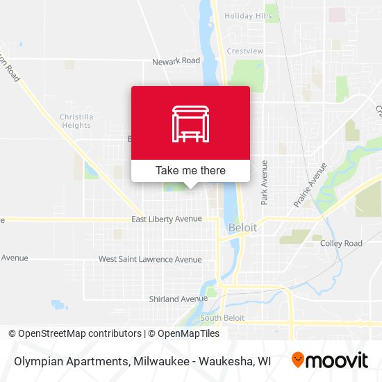 Olympian Apartments map