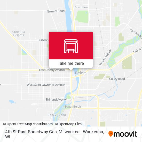 4th St Past Speedway Gas map
