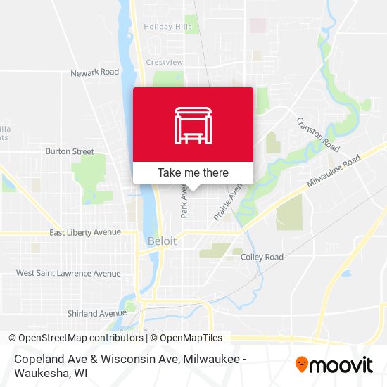 Copeland Ave & Wisconsin Ave map