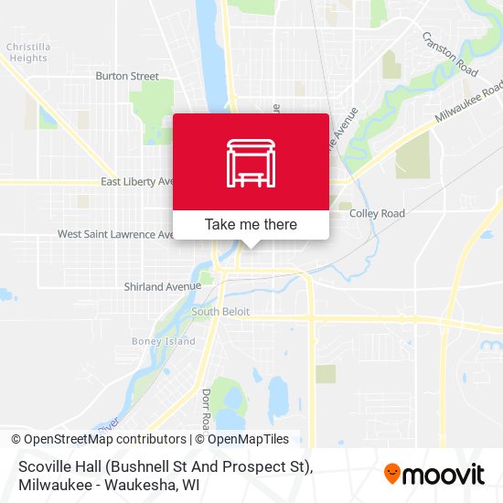 Mapa de Scoville Hall (Bushnell St And Prospect St)