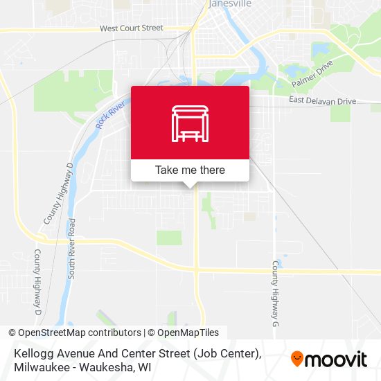 Mapa de Kellogg Avenue And Center Street (Job Center)