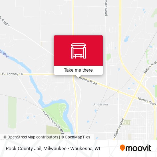 Rock County Jail map