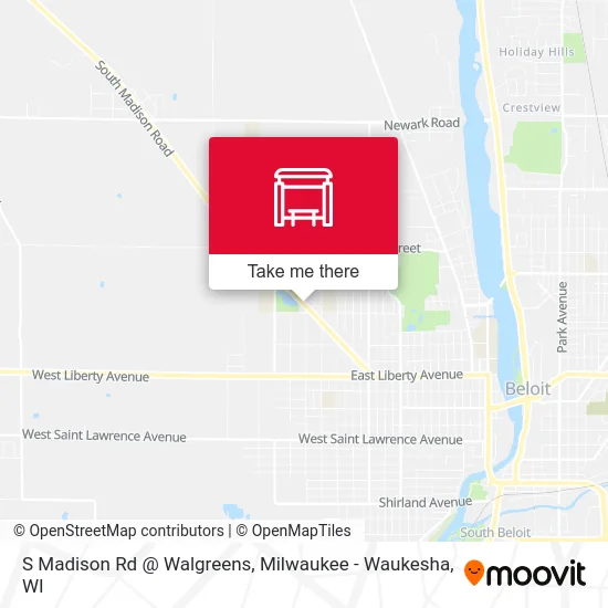 S Madison Rd @ Walgreens map