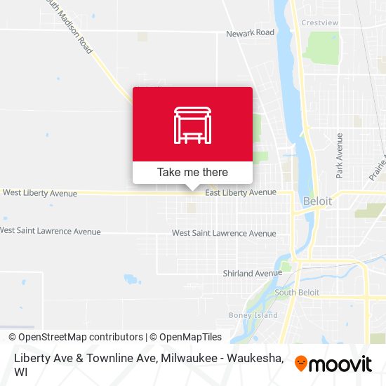 Liberty Ave & Townline Ave map