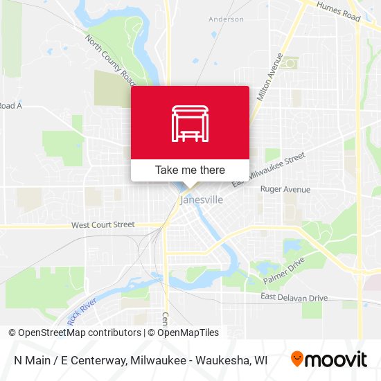 N Main / E Centerway map