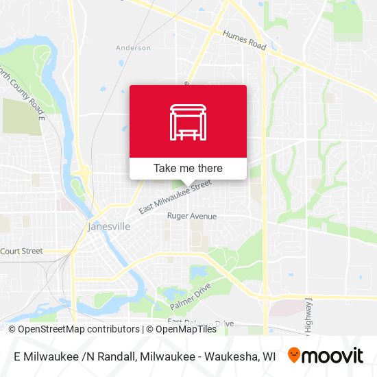 E Milwaukee /N Randall map