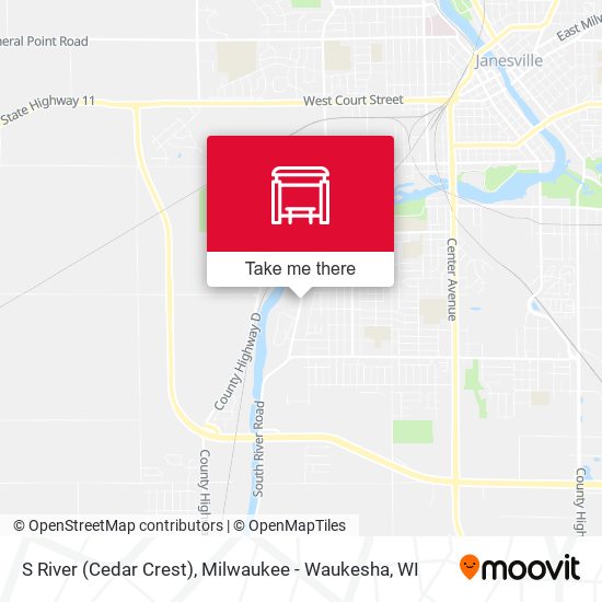 S River (Cedar Crest) map