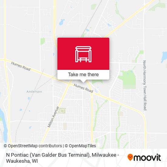 N Pontiac (Van Galder Bus Terminal) map