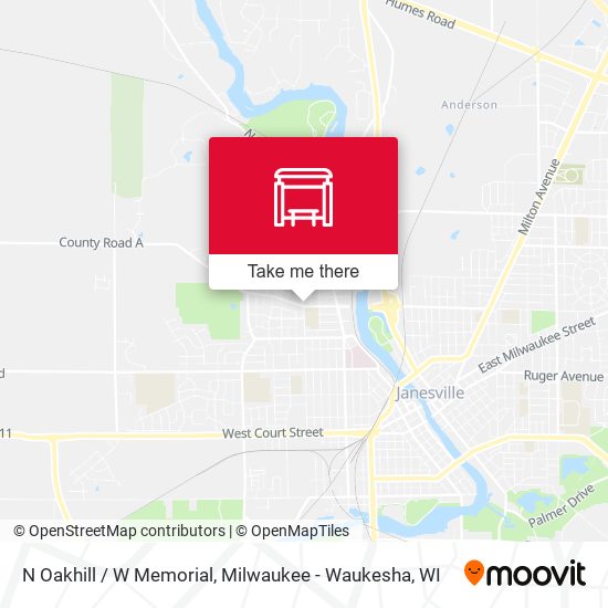 N Oakhill / W Memorial map