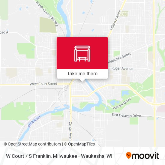 W Court / S Franklin map