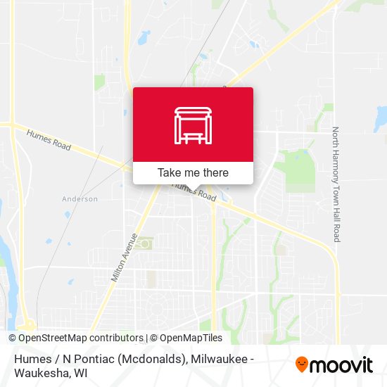 Humes / N Pontiac (Mcdonalds) map