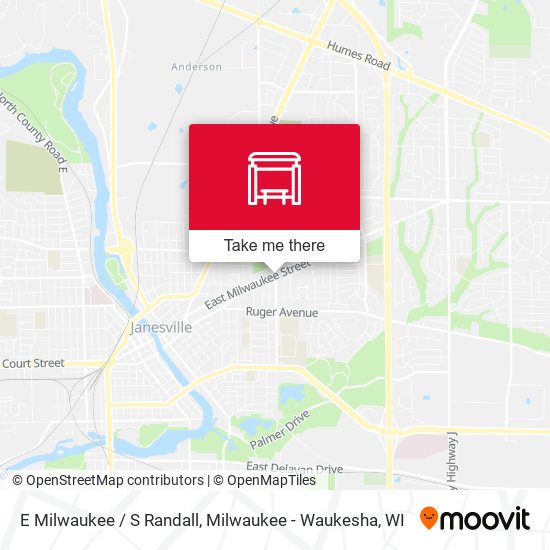 Mapa de E Milwaukee / S Randall