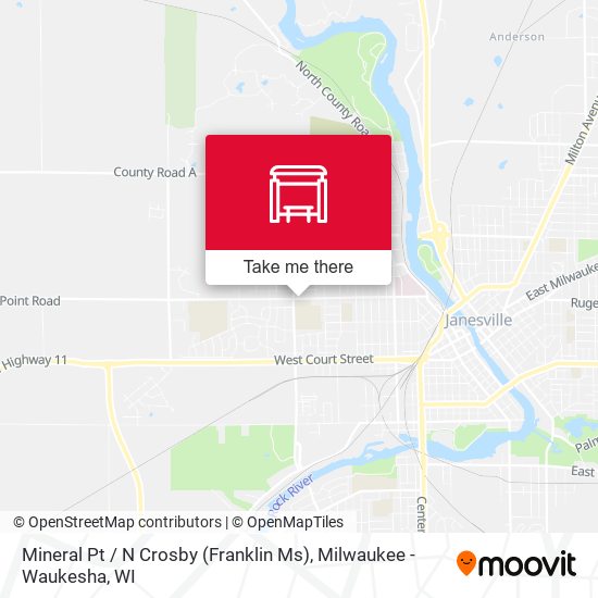 Mapa de Mineral Pt / N Crosby (Franklin Ms)