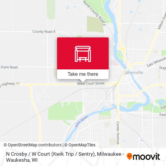 N Crosby / W Court (Kwik Trip / Sentry) map