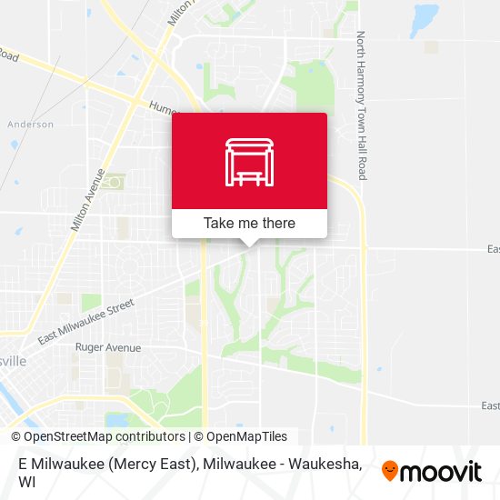 E Milwaukee (Mercy East) map