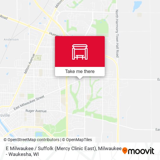 Mapa de E Milwaukee / Suffolk (Mercy Clinic East)