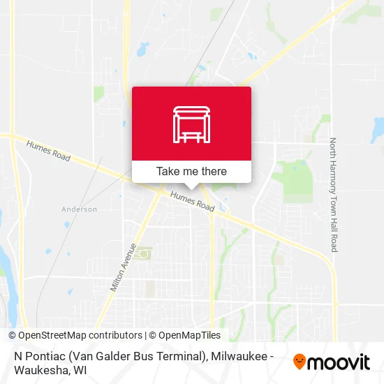 Mapa de N Pontiac (Van Galder Bus Terminal)