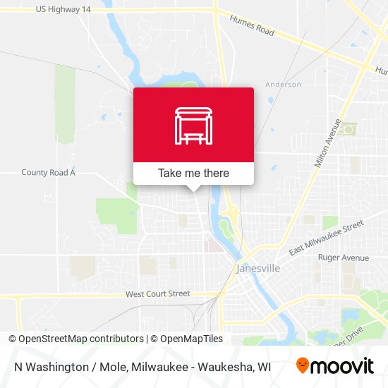 Mapa de N Washington / Mole