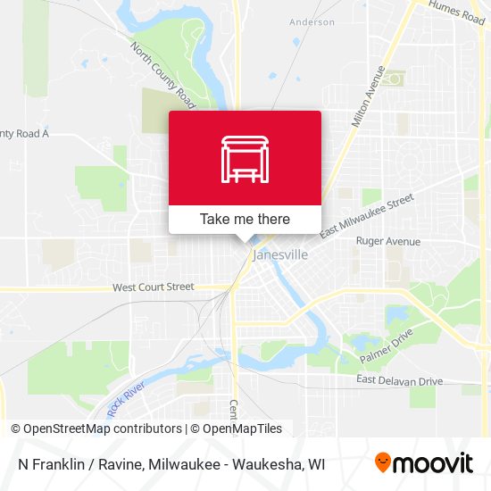 N Franklin / Ravine map