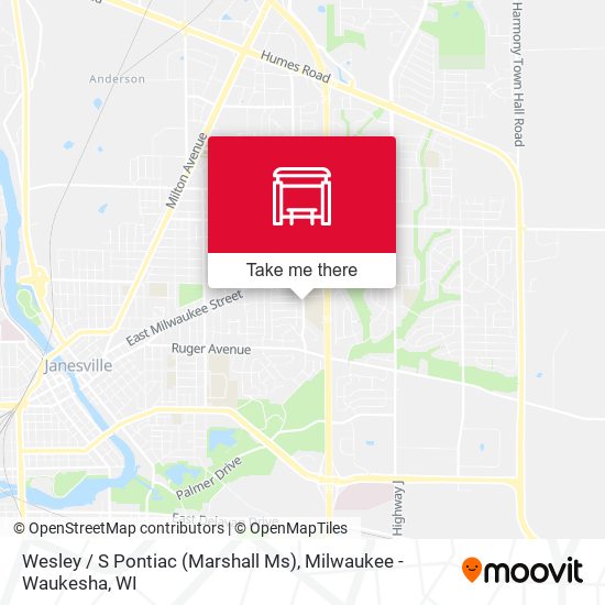 Wesley / S Pontiac (Marshall Ms) map