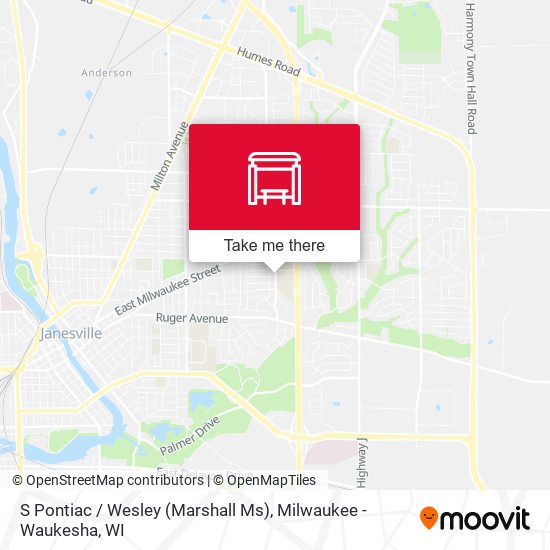 S Pontiac / Wesley (Marshall Ms) map