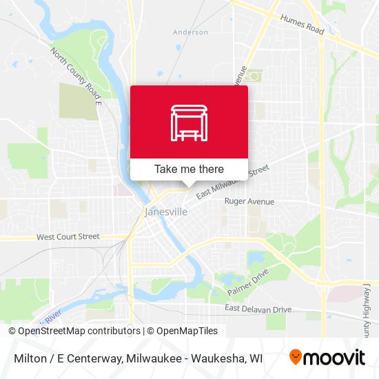 Milton / E Centerway map