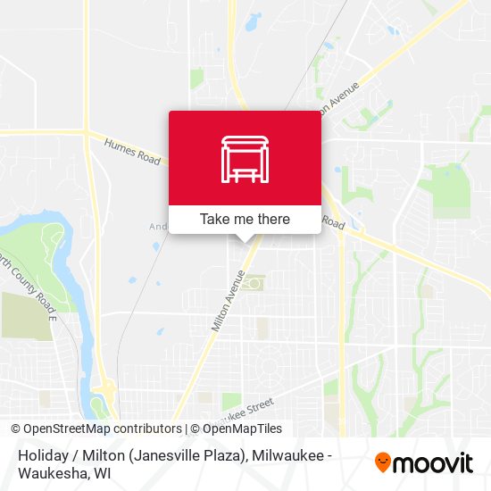 Holiday / Milton (Janesville Plaza) map