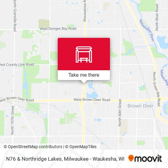 N76 & Northridge Lakes map