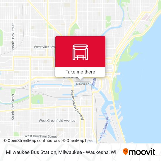 Milwaukee Bus Station map