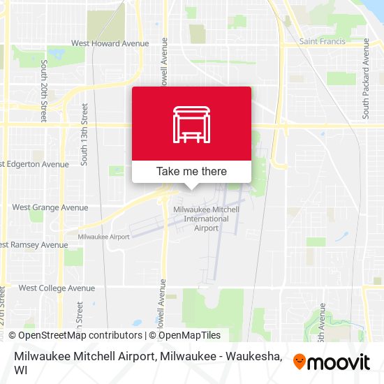 Mapa de Milwaukee Mitchell Airport