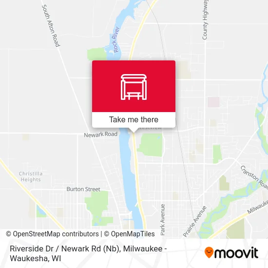 Riverside Dr / Newark Rd (Nb) map