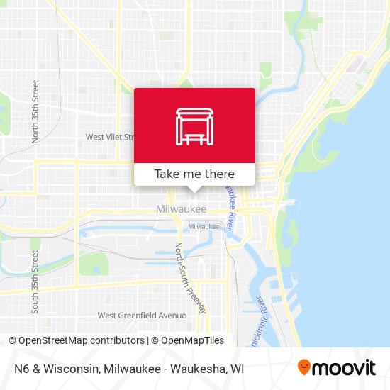 Mapa de N6 & Wisconsin