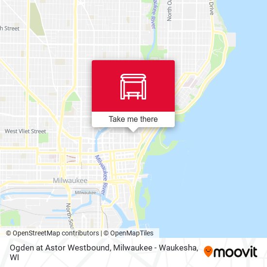 Ogden at Astor Westbound map