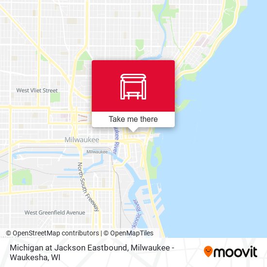 Mapa de Michigan at Jackson Eastbound
