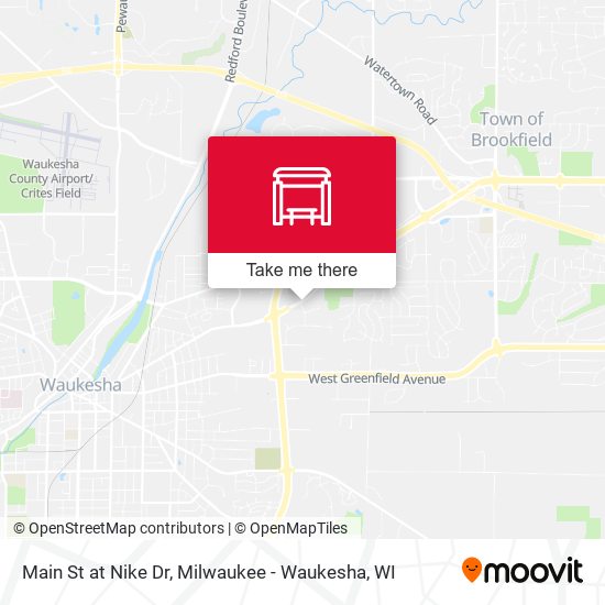 Main St at Nike Dr map