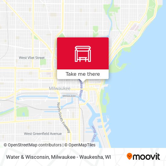 Mapa de Water & Wisconsin