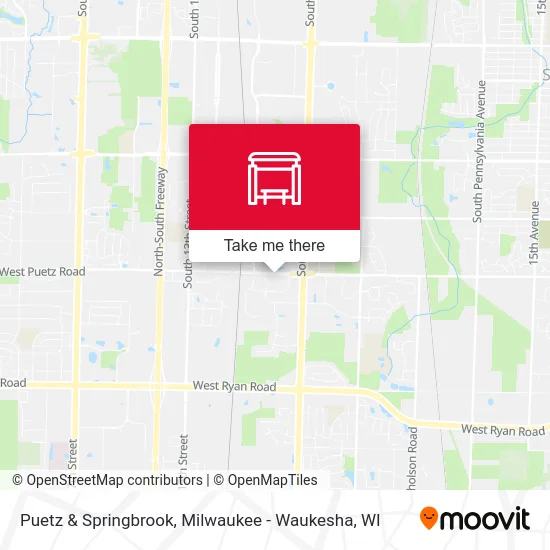 Puetz & Springbrook map