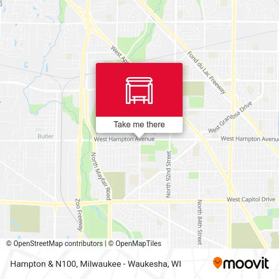 Mapa de Hampton & N100