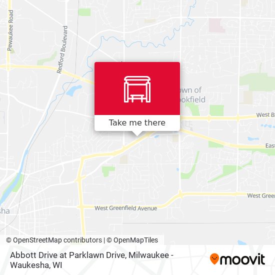 Abbott Drive at Parklawn Drive map