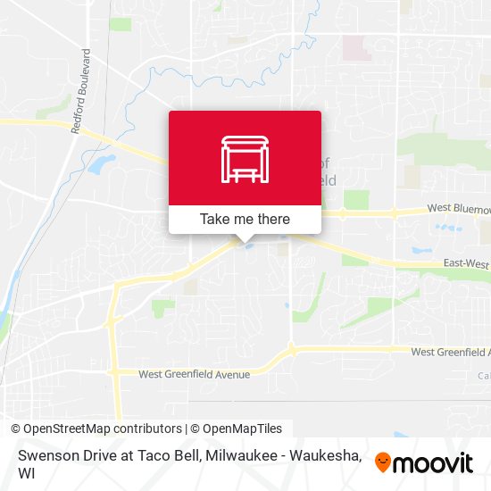 Swenson Drive at Taco Bell map