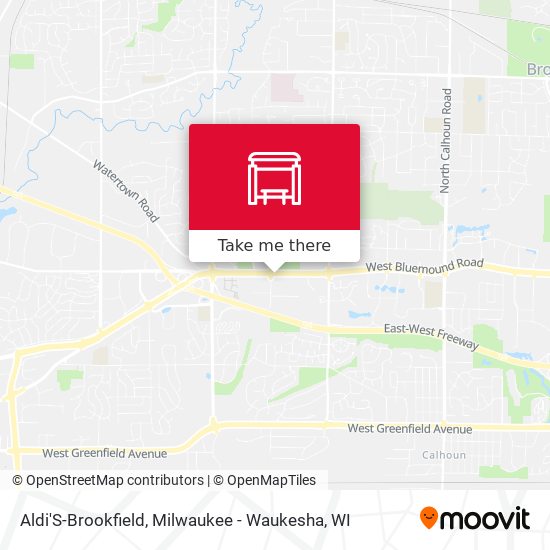 Mapa de Aldi'S-Brookfield