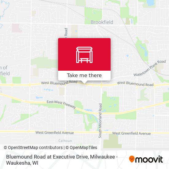 Mapa de Bluemound Road at Executive Drive